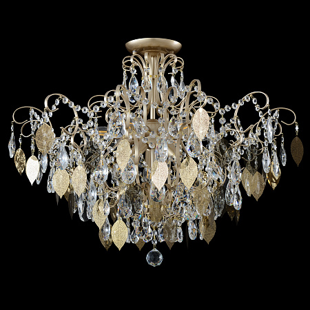Люстра потолочная Crystal Lux ESMIRALDA PL9 GOLD