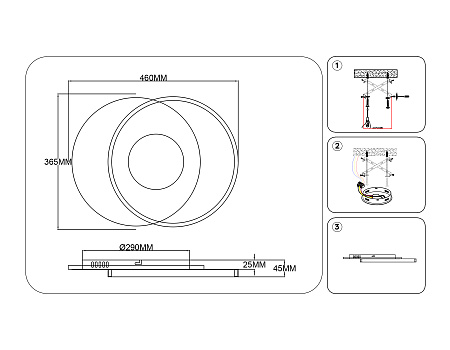 Светильник потолочный светодиодный Ambrella light FL4789 Светильник потолочный светодиодный Ambrella light FL4789