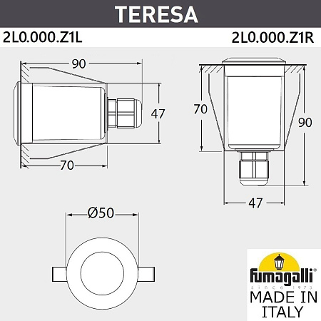 Грунтовый светильник FUMAGALLI TERESA 2L0.000.000.LXZ1L Грунтовый светильник FUMAGALLI TERESA 2L0.000.000.LXZ1L