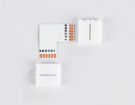 Соединитель угловой L для светодиодной ленты 5050 12/24V (6 конт.) 10 шт Ambrella light GS GS6801 Соединитель угловой L для светодиодной ленты 5050 12/24V (6 конт.) 10 шт Ambrella light GS GS6801