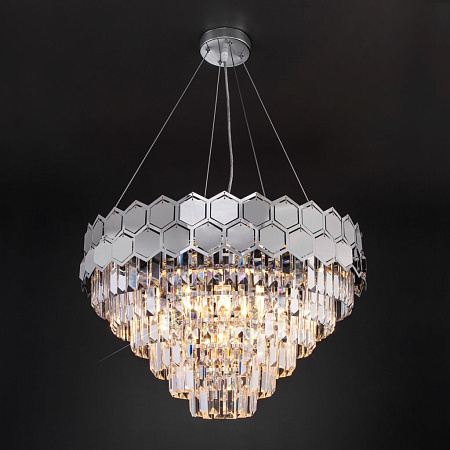Хрустальная люстра Eurosvet Ariana 10124/8 хром a054443 Хрустальная люстра Eurosvet Ariana 10124/8 хром a054443