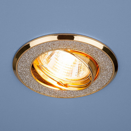 Встраиваемый светильник Elektrostandard 611 MR16 SL/GD серебряный блеск/золото a032238