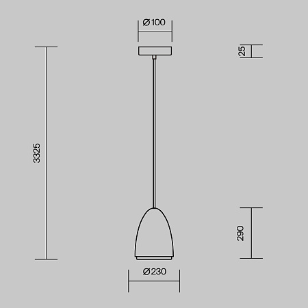 Светильник подвесной Maytoni Pilastro MOD430PL-01CM