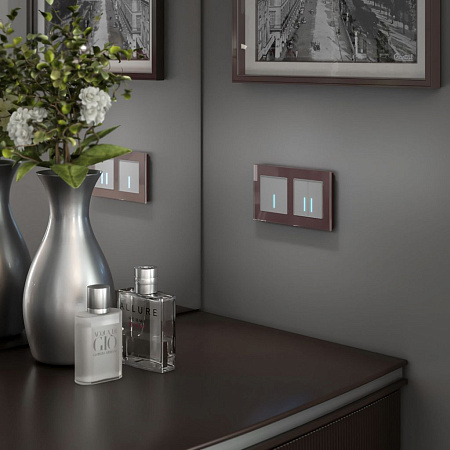 Сенсорный выключатель одноклавишный с подсветкой 1000 Вт Werkel W4510006 a057680 Сенсорный выключатель одноклавишный с подсветкой 1000 Вт Werkel W4510006 a057680