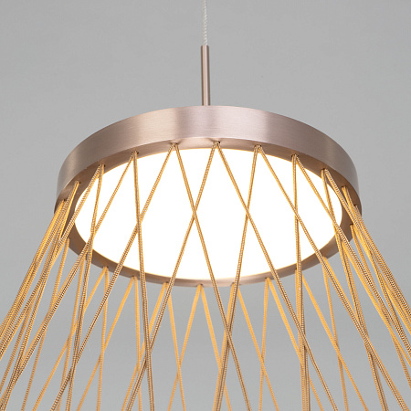 Светильник подвесной светодиодный Eurosvet Cesta 40016/1 LED коричневый a069283 Светильник подвесной светодиодный Eurosvet Cesta 40016/1 LED коричневый a069283