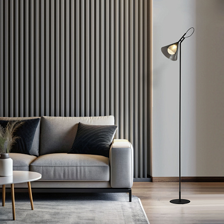 Торшер Eurosvet Enigma 01187/1 черный a069053 Торшер Eurosvet Enigma 01187/1 черный a069053