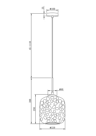 Подвесной светильник Maytoni Dolce MOD001PL-01CFL