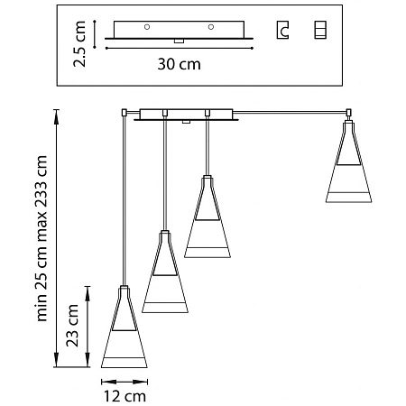 Подвесная люстра Lightstar Cone 757066 Подвесная люстра Lightstar Cone 757066
