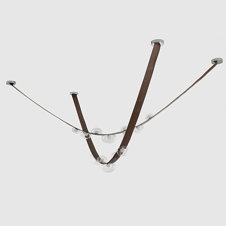 Светильник подвесной светодиодный Crystal Lux BOSQUE SP7 L3000 BROWN/TRANSPARENT Светильник подвесной светодиодный Crystal Lux BOSQUE SP7 L3000 BROWN/TRANSPARENT