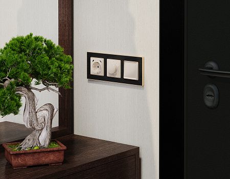 Комплект механизма терморегулятора с датчиком для теплого пола с подсветкой 16A-250V Ambrella Volt Alfa MA305710 Комплект механизма терморегулятора с датчиком для теплого пола с подсветкой 16A-250V Ambrella Volt Alfa MA305710