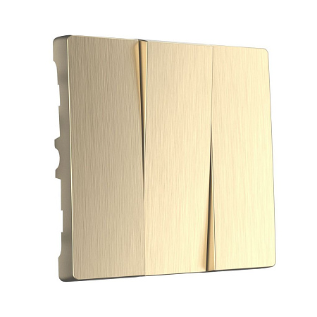 Набор клавиш для выключателя трехклавишного шампань рифленый Werkel W1139010 4690389160264 a051425