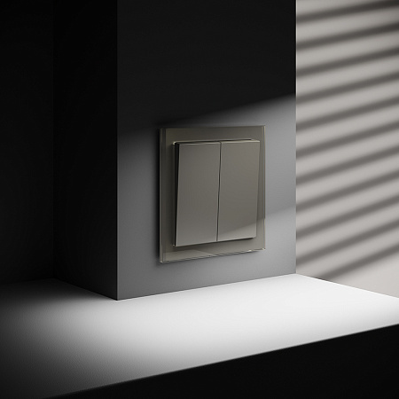 Выключатель встраиваемый VOLTUM S70 двухклавишный (шелк) VLS020104 Выключатель встраиваемый VOLTUM S70 двухклавишный (шелк) VLS020104