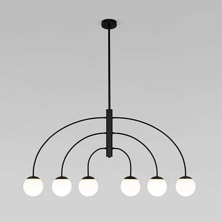 Люстра на штанге Eurosvet Cenacolo 30179/6 черный a069124