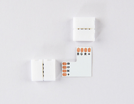 Соединитель угловой L для светодиодной ленты 5050 12/24V (4 конт.) 10 шт Ambrella light GS GS6701 Соединитель угловой L для светодиодной ленты 5050 12/24V (4 конт.) 10 шт Ambrella light GS GS6701