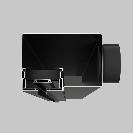 Диффузор с отражателем, линейный, ГКЛ 12,5 мм, черный, КСД тип 4 Maytoni Aero ARO-LD-G12-000004