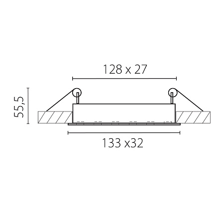 Светильник встраиваемый светодиодный Lightstar Guarda 080246 Светильник встраиваемый светодиодный Lightstar Guarda 080246