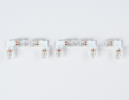 Соединитель угловой L для светодиодной ленты COB 12/24V (2 конт.) 5 шт Ambrella light GS GS6851 Соединитель угловой L для светодиодной ленты COB 12/24V (2 конт.) 5 шт Ambrella light GS GS6851