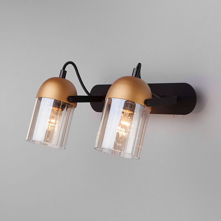 Спот Eurosvet Mars 20122/2 черный/золото a045909 Спот Eurosvet Mars 20122/2 черный/золото a045909