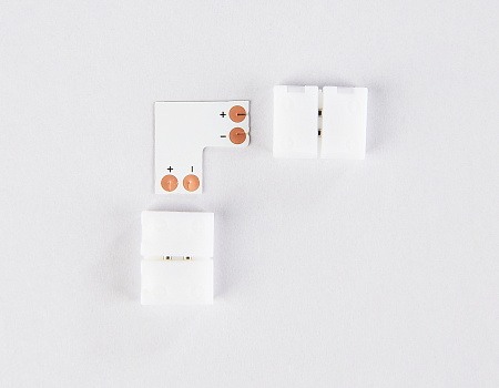 Соединитель угловой L для светодиодной ленты 2835 12/24V (2 конт.) 10 шт Ambrella light GS GS6501 Соединитель угловой L для светодиодной ленты 2835 12/24V (2 конт.) 10 шт Ambrella light GS GS6501