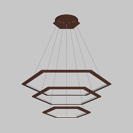 Люстра подвесная светодиодная Ledron GALAXY-COMBO-4-Brown-3000K Люстра подвесная светодиодная Ledron GALAXY-COMBO-4-Brown-3000K