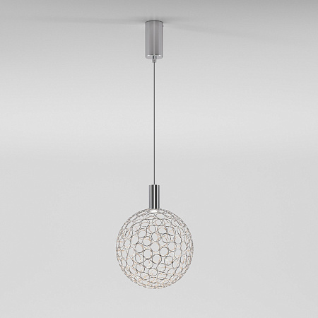Светильник подвесной светодиодный Eurosvet Gemini 90353/1 хром a069040 Светильник подвесной светодиодный Eurosvet Gemini 90353/1 хром a069040