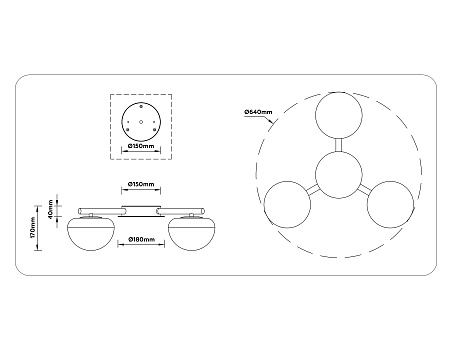 Люстра потолочная светодиодная Ambrella light HIGH LIGHT LH12006 Люстра потолочная светодиодная Ambrella light HIGH LIGHT LH12006