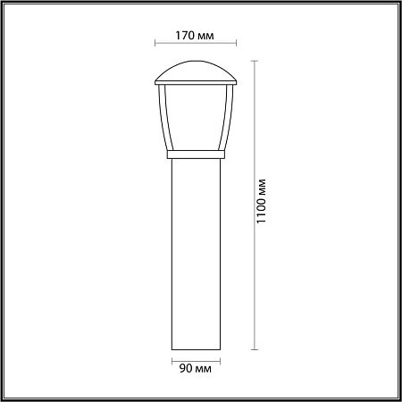 Парковый светильник Odeon Light Tako 4051/1F