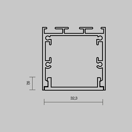 Рассеиватель для профиля 35×35 (Чёрный, 2 м), Maytoni ALM-35-B-DF-2M 642040 Рассеиватель для профиля 35×35 (Чёрный, 2 м), Maytoni ALM-35-B-DF-2M 642040