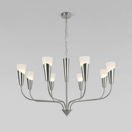 Люстра подвесная Eurosvet Rhyton 60167/8 никель a068285 Люстра подвесная Eurosvet Rhyton 60167/8 никель a068285