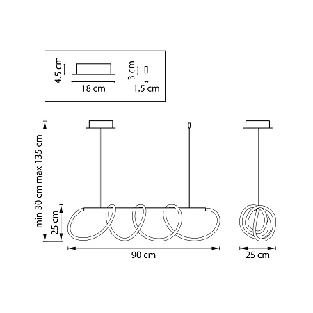 Светильник подвесной светодиодный Lightstar Corinto 637083 Светильник подвесной светодиодный Lightstar Corinto 637083