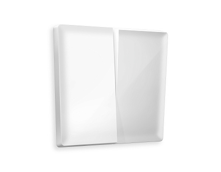 Лицевая панель для 2-клавишных выключателей QUANT Ambrella Volt ALFA AP1030 Лицевая панель для 2-клавишных выключателей QUANT Ambrella Volt ALFA AP1030