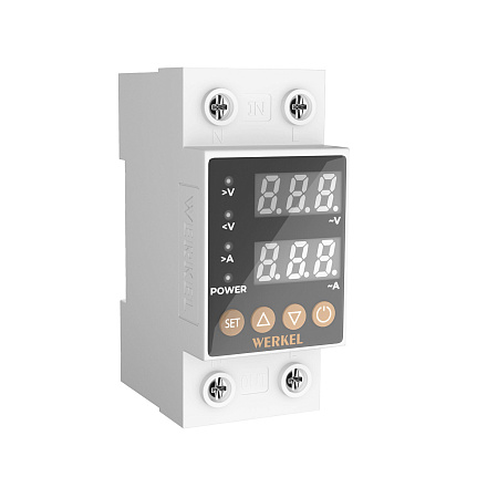 Реле напряжения 1P+N 63А Werkel W932P63R a066459