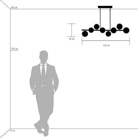 Потолочная люстра Lightstar Croco 815083