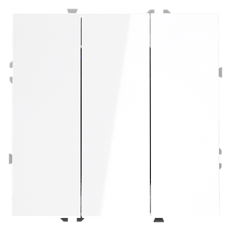 Выключатель встраиваемый VOLTUM S70 трехклавишный (белый глянцевый) VLS030101 Выключатель встраиваемый VOLTUM S70 трехклавишный (белый глянцевый) VLS030101