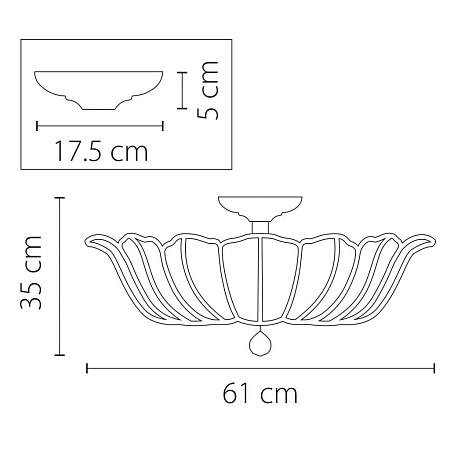 Потолочная люстра Osgona Riccio 705134