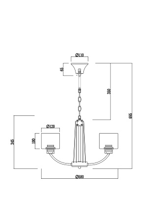 Люстра подвесная Freya Teodora FR5003PL-05B Люстра подвесная Freya Teodora FR5003PL-05B