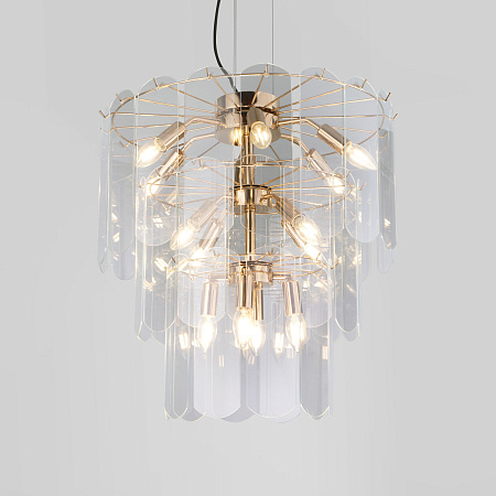 Люстра подвесная Eurosvet Claire 60171 золото a069012 Люстра подвесная Eurosvet Claire 60171 золото a069012
