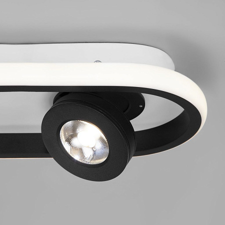Спот светодиодный Eurosvet Slam 20123/2 LED белый / черный a055521 Спот светодиодный Eurosvet Slam 20123/2 LED белый / черный a055521