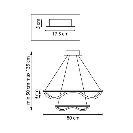 Люстра подвесная светодиодная Lightstar Rotonda 736527