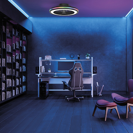 Люстра с вентилятором светодиодная Mantra GAMER 7862 Люстра с вентилятором светодиодная Mantra GAMER 7862