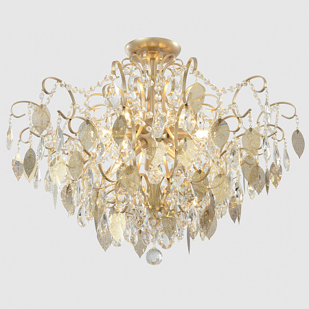 Люстра потолочная Crystal Lux ESMIRALDA PL9 GOLD