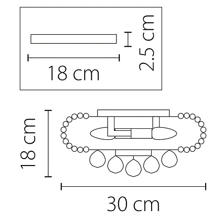 Потолочная люстра Osgona Monile 704032
