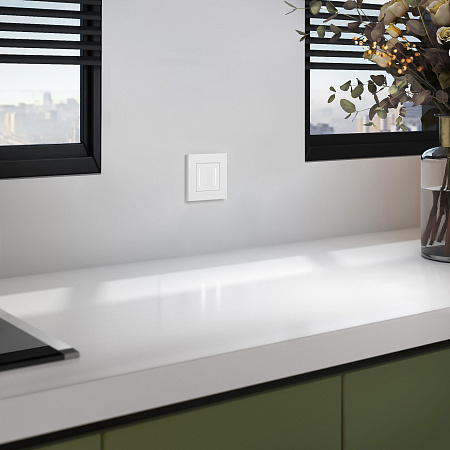 Рамка на 1 пост Werkel Slab белый матовый W0012961 Рамка на 1 пост Werkel Slab белый матовый W0012961