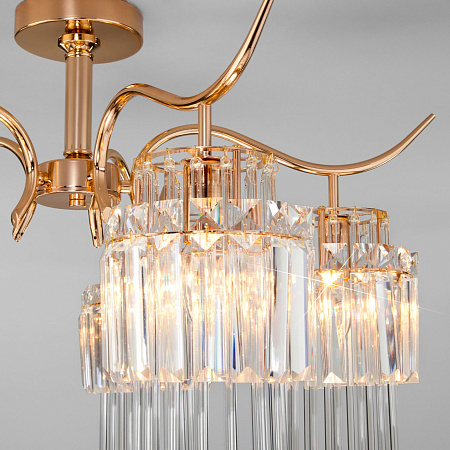 Люстра потолочная хрустальная  Eurosvet Sevilia 10119/5 золото (a052246)