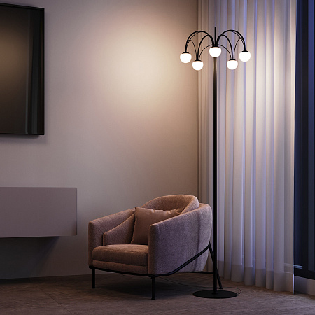 Торшер светодиодный Eurosvet Ragno 90194 черный a070272 Торшер светодиодный Eurosvet Ragno 90194 черный a070272