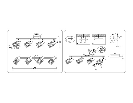 Спот Ambrella light TR8666