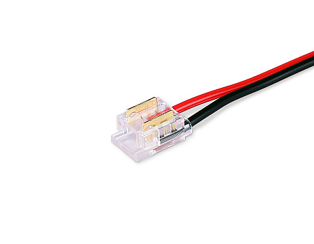 Коннектор гибкий односторонний COB 12/24V для лент 8/10mm GS7375 (2 конт.) (10шт. в комплекте) Ambrella light Illumination GS7375 Коннектор гибкий односторонний COB 12/24V для лент 8/10mm GS7375 (2 конт.) (10шт. в комплекте) Ambrella light Illumination GS7375