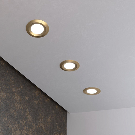 Встраиваемый светильник Elektrostandard 110 MR16 золотой a053333 Встраиваемый светильник Elektrostandard 110 MR16 золотой a053333