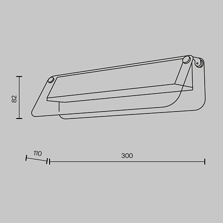 Светильник настенный светодиодный Maytoni Flat MOD296WL-L6BS3K Светильник настенный светодиодный Maytoni Flat MOD296WL-L6BS3K