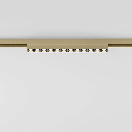 Трековый магнитный светодиодный светильник Elektrostandard Line Magnetic 85528/01 латунь a069636 Трековый магнитный светодиодный светильник Elektrostandard Line Magnetic 85528/01 латунь a069636